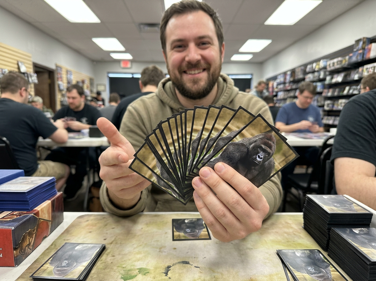 Iowa Card Co custom TCG playmats, sleeves, deck boxes and slab cards